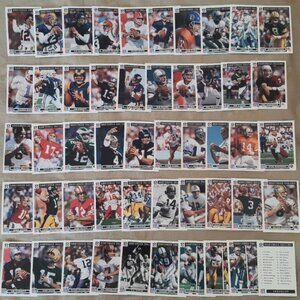 1991 Upper Deck Domino's Pizza Quarterback Challenge 50-Card Set Elway Marino